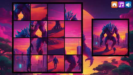 OG Puzzlers: Synthwave Monsters screenshot 2
