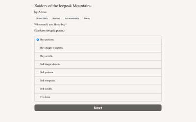 Raiders of the Icepeak Mountains screenshot 1