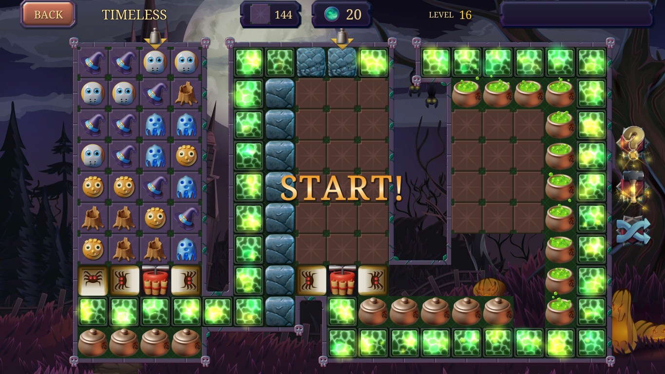 Halloween Trouble 3: Match 3 Puzzle screenshot