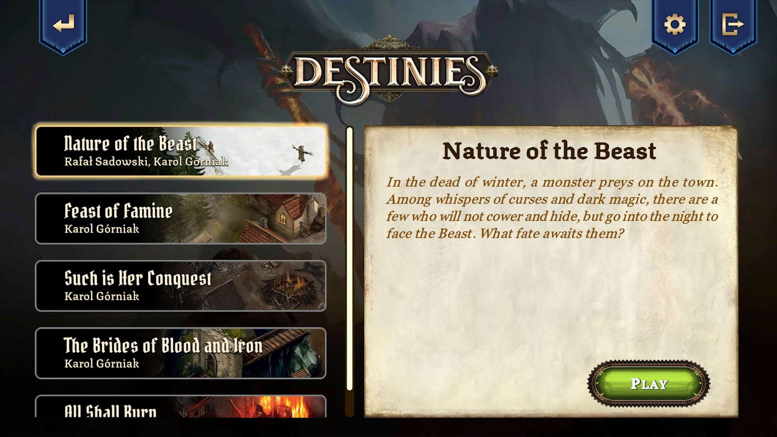 Destinies screenshot