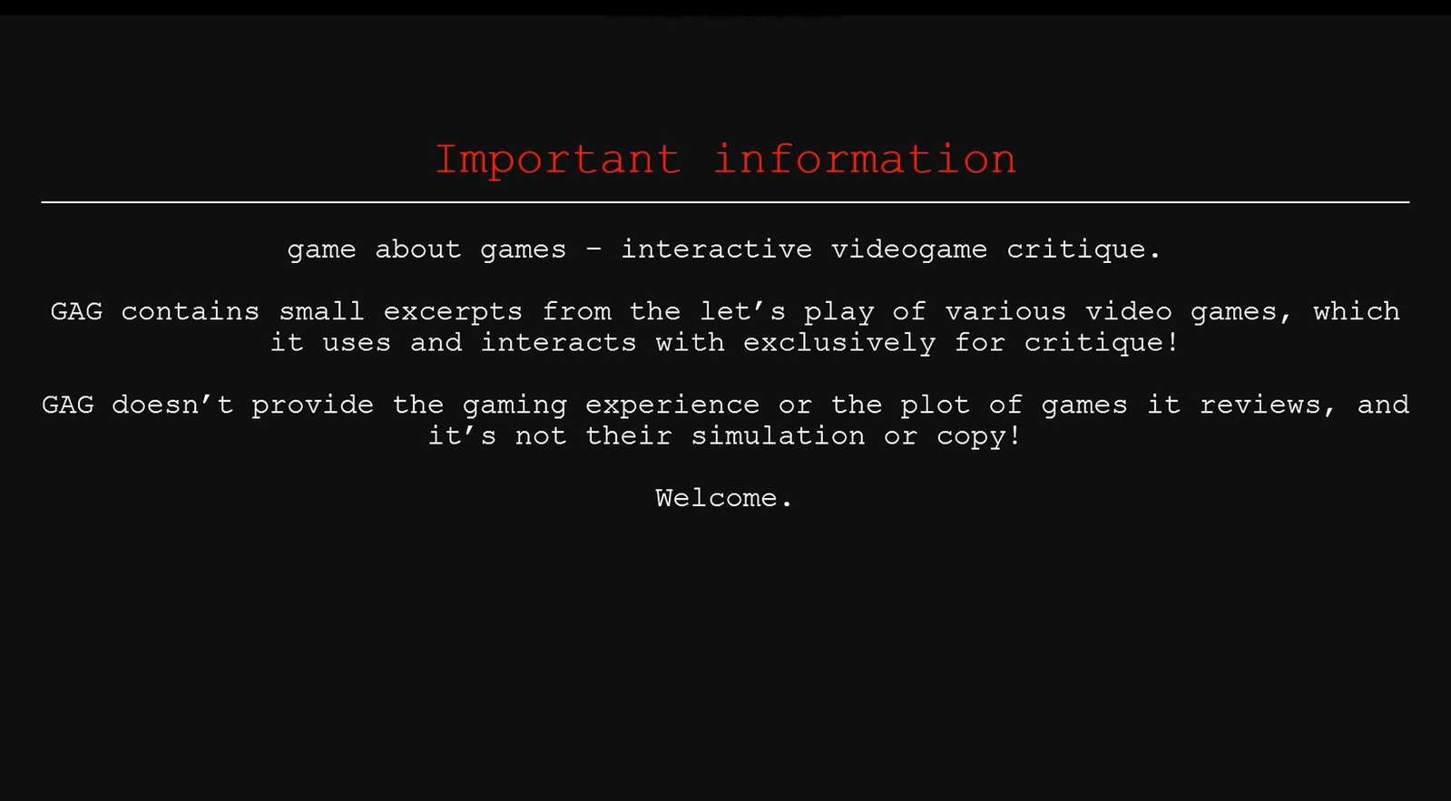 game about games - первый интерактивный "журнал" об играх screenshot