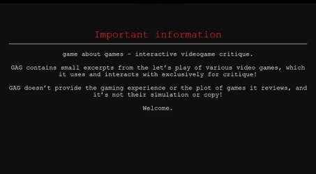 game about games - первый интерактивный "журнал" об играх screenshot 1
