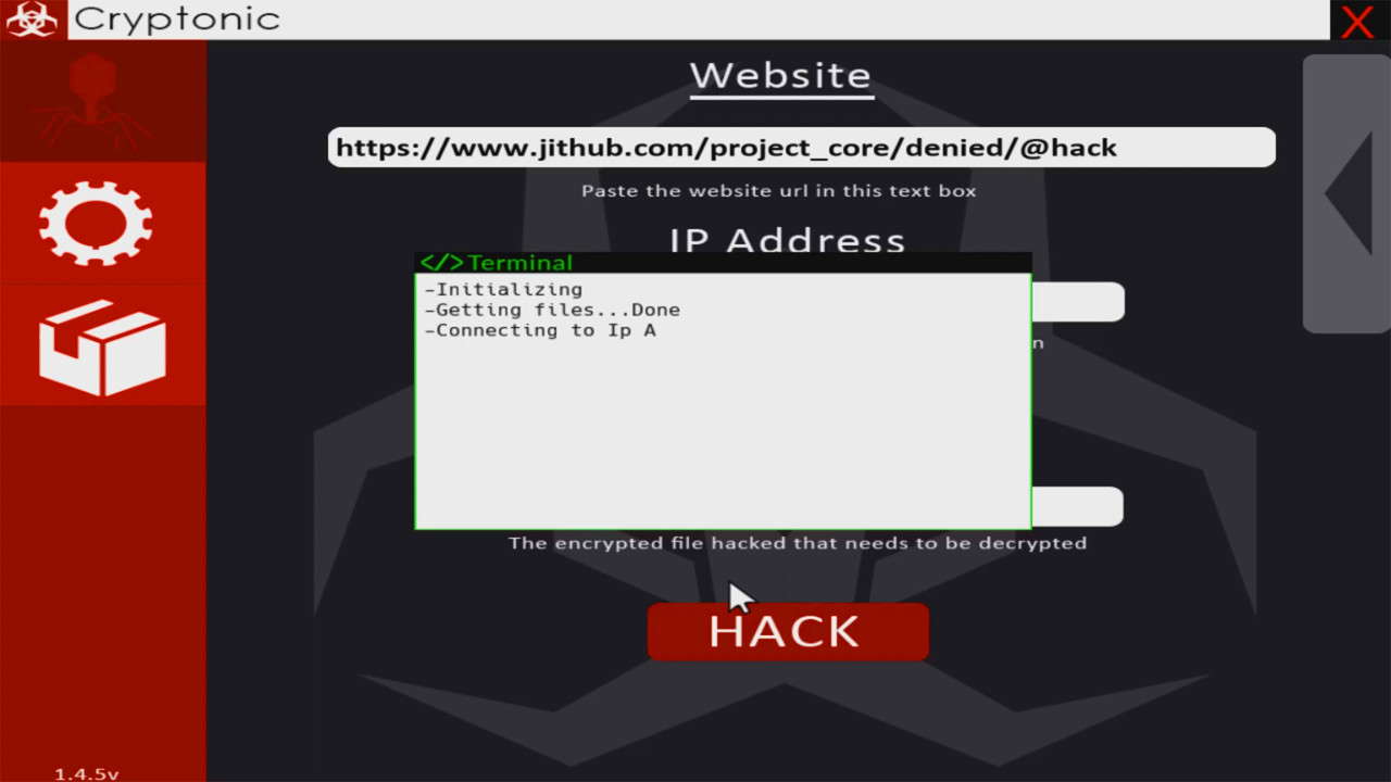 Hacker.exe screenshot