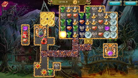 Cursed House 11 Match 3 Puzzle screenshot 1